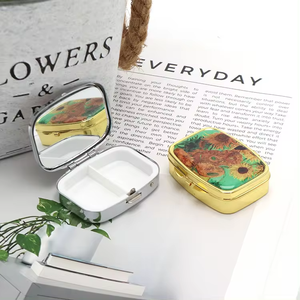 Biểu Tượng Tùy Chỉnh Kim Loại Cầm Tay Y Học Trường Hợp Với Gương Khuyến Mại Thuốc Cắt Và Hộp Lưu Trữ - Product Image 2