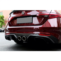 Difusor Trasero Popular de Fibra de Carbono, Alerón de Escape Trasero para Alfa Romeo Giulia 200HP 2016+, Divisor de Parachoques