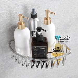 WESDA acciaio inossidabile <span class=keywords><strong>solido</strong></span> filo doccia Organizer triangolo da bagno con angolo cesto doccia per <span class=keywords><strong>Shampoo</strong></span> e sapone - Product Image 2