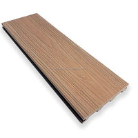 Planche de terrasse en WPC solide extrudé, imperméable, pour extérieur, décoration en bois écologique, planche solide en teck, utilisation hôtelière, garantie 1 an