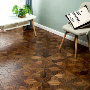 <span class=keywords><strong>Parquet</strong></span> de Mosaico de Nogal Negro, Suelo Compuesto de Estilo Americano, Nivel E0, 15 mm, para Sala de Estar y Dormitorio, Instalación <span class=keywords><strong>Flotante</strong></span>, 5 Años de Garantía - Product Image 6