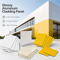 Panneaux composites en aluminium (ACP) pour façades extérieures, revêtement mural extérieur, panneaux de signalisation, finition brillante, 3 mm, 4 mm, PVDF ACM