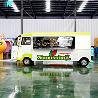 Camion de restauration électrique personnalisé, mobile, pour pizzas, burgers, glaces, bonbons, café, en acier inoxydable, aluminium, fibre de verre, remorque alimentaire complète