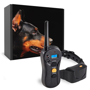 Collar de choque impermeable para perros, Collar E de Control remoto para entrenamiento de perros, Control de ladridos, 140 LBS, características de vibración, descarga eléctrica - Product Image 1