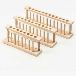 Support de tubes <span class=keywords><strong>à</strong></span> <span class=keywords><strong>essai</strong></span> <span class=keywords><strong>en</strong></span> <span class=keywords><strong>bois</strong></span> pour usage <span class=keywords><strong>en</strong></span> laboratoire, 6, 8, 10 ou 12 trous - Product Image 1