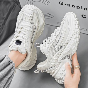 Veca Spring New Fashion Trend Classic Design Men's Running Sports Casual <b>Shoes</b> Lace-up Hard-Wearing <b>Height</b> <b>Increasing</b> All - Product Image 4