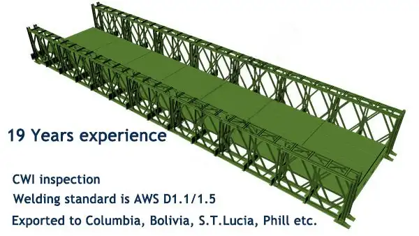 ביילי גשר עיצוב קטן פלדה גשרים Puente ביילי מקוסטה