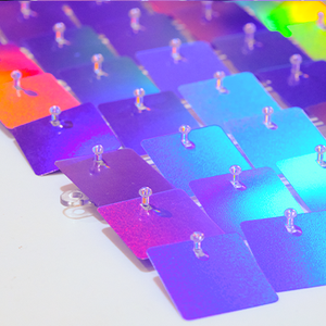 WOWORK fábrica al por mayor espejo iridiscente telón de fondo sirena lentejuelas brillo panel de pared para fiesta de cumpleaños evento decoración de Graduación - Product Image 3