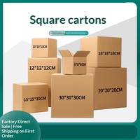 Boîtes d'emballage en carton ondulé de grande taille, pliables, pour déménagement, expédition, vente en gros