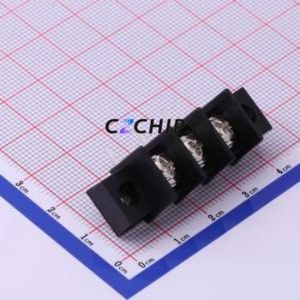 KF35RM-8.25-3P Barrier Terminal Block Bent Lead Through Hole,P=8.25mm Connector Two Sides 8.25mm 1x3P Right Angle Pin - Product Image 1