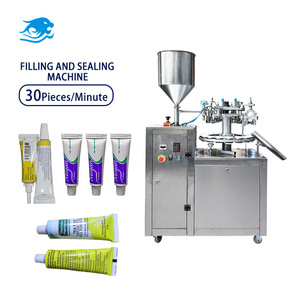 Máquina Semiautomática de Llenado y Sellado de Tubos de Aluminio con PLC para Miel, Mantequilla de Maní, Pasta, Gel de <span class=keywords><strong>Baño</strong></span>, Pasta de Dientes, Crema Facial - Product Image 1