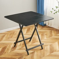 Table à manger carrée pliable, gain de place, empilable, imperméable, pour petit appartement, location, hôpital, extérieur
