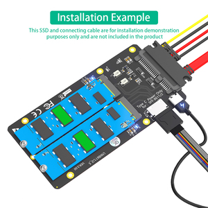 Nuova versione 2 in 1 Combo <span class=keywords><strong>M</strong></span>.2(NGFF) NVMe SSD/SATA-Bus SSD a SFF-8611/8612 e adattatore SATA - Product Image 4