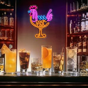<strong>Cocktail</strong> Glass Neon <strong>Sign</strong> for Wall Decor Unique <strong>Cocktail</strong> LED Neon <strong>Sign</strong> Dimmable Rooster Light up <strong>Sign</strong> - Product Image 6