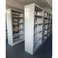 Étagère de bibliothèque en acier à une face, rayonnage métallique réglable pour le stockage de documents de bureau