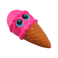 Fabrication de jouets de décompression mignons à presser Crème glacée molle Soulagement du stress à montée lente Jouets en mousse PU Jouets spongieux