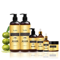 Minyak Argan alami Label pribadi mendorong pertumbuhan rambut dan perbaikan Set sampo dan kondisioner minyak Argan organik rusak
