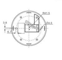 Détecteur de présence PIR de plafond à 360 degrés, portée 6m, charge 1200W, 220VAC, contrôle de la lumière ambiante pour bureau et entrepôt, économie d'énergie