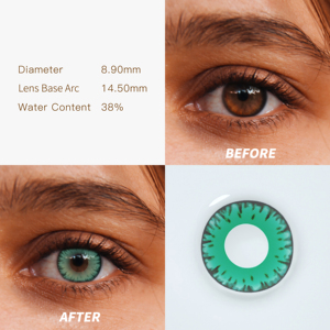 Materiale HEMA confortevole morbido contatto con gli occhi colorati, fabbrica all'ingrosso direttamente a buon mercato prezzo di buona qualità contatto con gli occhi // - Product Image 3