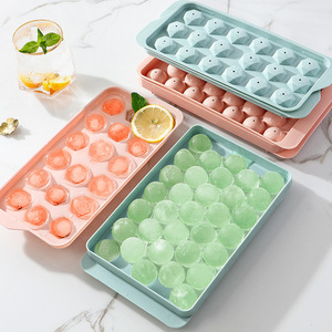 Bandeja de cubo de gelo flexível, popular, venda, com tampa, fácil liberação, moldes de cubo de gelo, faça <span class=keywords><strong>mini</strong></span> cubos de gelo - Product Image 1