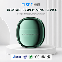 Rasoir électrique portable rechargeable étanche pour hommes MS-307B, support de personnalisation, utilisation humide et sèche, nettoyage facile, compact et sûr