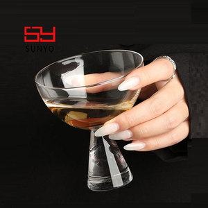 Copas de <span class=keywords><strong>Margarita</strong></span> SIN PLUMERO de Cristal Transparente SUNYO, Copas de Cóctel Gruesas y Sólidas para Bar, Hotel, Restaurante - Product Image 6
