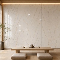 Panneau de fond en PVC marbré avec revêtement UV, imperméable, veiné, brillant, à tolérance serrée, pour salle de bain et salon