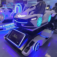 Simulateur de course de kart VR commercial avec siège à mouvement et volant et pédales réalistes pour salles de jeux VR, centres commerciaux et parcs de loisirs familiaux (FEC)