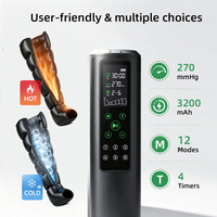 Alat Pijat Kaki Kompresi Udara Elektrik Terlaris 12 Mode Kontrol Jarak Jauh Nirkabel Rentang Tekanan 60-2700mmHg Untuk Seluruh Kaki dan Betis