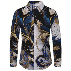 Camisas <span class=keywords><strong>de</strong></span> <span class=keywords><strong>Vestir</strong></span> Casuales <span class=keywords><strong>de</strong></span> Moda <span class=keywords><strong>para</strong></span> <span class=keywords><strong>Hombre</strong></span> <span class=keywords><strong>para</strong></span> Eventos Nocturnos Otoño 2025 Novedad Personalizables <span class=keywords><strong>de</strong></span> Alta Calidad con Botonadura Sencilla y Estampado <span class=keywords><strong>de</strong></span> Lujo - Product Image 3