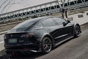Runde New Factory Price for Tesla <strong>Model</strong> <strong>3</strong> RD Style Carbon Fiber Body Kit Front Lip Rear <strong>Diffuser</strong> Wheel Eyebrow Side Skirts - Product Image 5