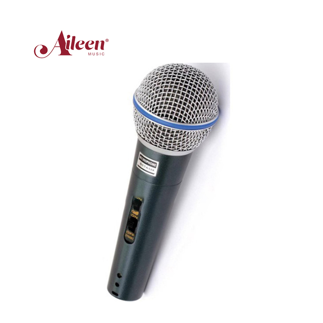 Professional Moving-coil Metal Body Sensitivity Uni-directivity MIC Wired Microphone (AL-BT58A)