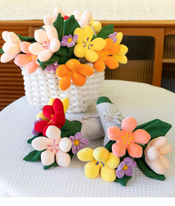 GREENMART Bouquet de fleurs en peluche personnalisé, porte-clés fleur en peluche, fleur pour la fête des mères, vente chaude - Product Image 4