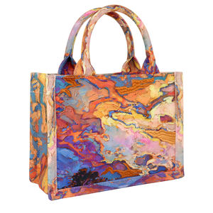 Sac à main pour femme de couleur assortie, sac bandoulière, impression numérique, broderie positionnée, sac à main haut de gamme pour femme, sac fourre-tout - Product Image 4