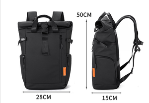 HAIBOWY Nouveau Sac à Dos Tendance Unisexe à Fermeture Éclair, Respirant, Grande Capacité, pour Ordinateur Portable, Idéal pour Étudiants et Voyages en Extérieur - Product Image 2