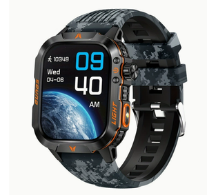 Reloj GPS BT con Linterna de Larga Duración para Exteriores, Rectangular, con Camuflaje Verde Selva DF TAC, Batería de 600 mAh - Product Image 2