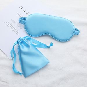 2025 Custom Private Label Sleepmask Gold Soft Silk Satin Sleeping <b>Eye</b> <b>Masks</b> Travel <b>Eye</b> <b>Mask</b> With Pouch Kit - Product Image 3