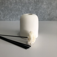 Diffuseurs de roseaux en céramique BESTCERA avec gravure personnalisée du logo, 300 ml, en céramique blanche, pour huiles essentielles