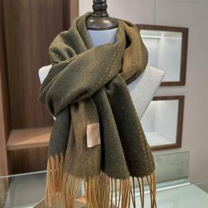 Bufanda Larga y Gruesa de Lana 100% para Otoño e <span class=keywords><strong>Invierno</strong></span>, de Doble Cara, Color Sólido, con Borlas, para Hombres, Mujeres, Parejas, Estudiantes y Musulmanes - Product Image 6
