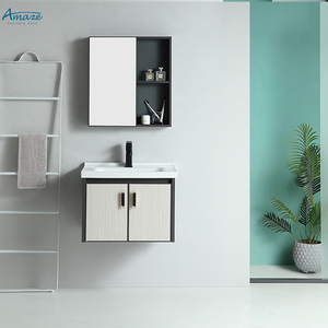 Moderno Mueble <span class=keywords><strong>de</strong></span> Baño con Lavabo y <span class=keywords><strong>Espejo</strong></span>, Tocador <span class=keywords><strong>de</strong></span> Aluminio, Suministros para Gabinete <span class=keywords><strong>de</strong></span> Lavamanos para <span class=keywords><strong>Ducha</strong></span> - Product Image 6