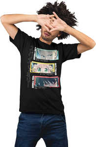 T-shirt da uomo Spy X Family Forger Family Eyes Frame con stampa digitale 100% cotone vestibilità regolare casual girocollo manica corta - Product Image 1