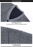 Cardigan en maille classique personnalisé pour homme, coupe ajustée, col en V, manches longues, pour l'automne