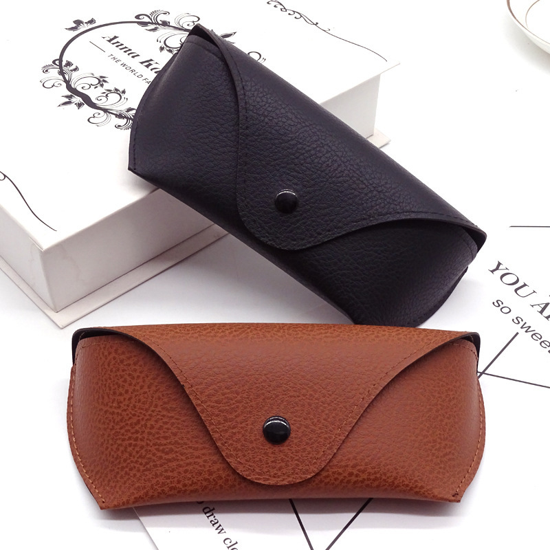 Bargain Eyewear Accessories PU Leather Eyeglasses Cases & Bags Wholesale Eye Glasses Packaging Boxes For Sunglasses Custom Logo