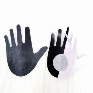 Satin Hand Shape Women Nipple Cover Pasties Sexy Invisible Breast Pasties Adhesive <strong>Boobs</strong> <strong>Stickers</strong> - Product Image 5