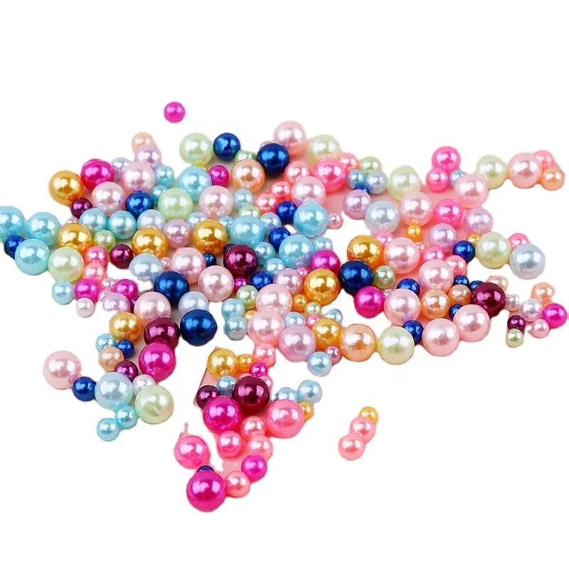 Perles en plastique naturelles, pour chaussures en tissu, 2 4 6 8 10 60 couleurs, sans trou