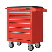 Chariot à outils roulant robuste à 7 tiroirs, armoire à outils en acier de 47 pouces, chariot de rangement mobile avec tiroirs verrouillables, fabrication OEM