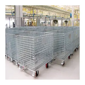 Mracking Sell Can Bear 1000kg Wire Mesh Container Collapsible Wire Container