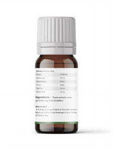 THYME EXTRACT DROPS |Thymus vulgaris | Respiratory support, antimicrobial, immunity | 10ml <b>dropper</b> <b>bottles</b> - Product Image 2