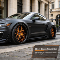 Jantes concaves forgées sur mesure FORTRIM 18-24 pouces 5x120 5x108 5x112, jantes à fond profond brossées pour Porsche BMW Mercedes-Benz Tuning