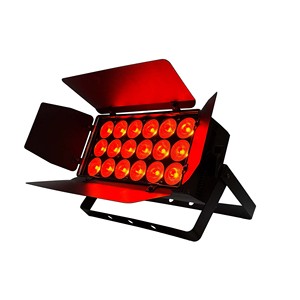 Faro LED Professionale 18*15W RGBWA 5in1 ad Alta Luminosità per Palcoscenico, Studio, Par Flat con Alette DMX512 per Chiesa e Teatro - Product Image 5